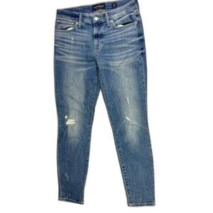 Lucky Brand Size 4 27 Womens Jeans Ava Skinny Ankle Mid Rise Distress Stretch